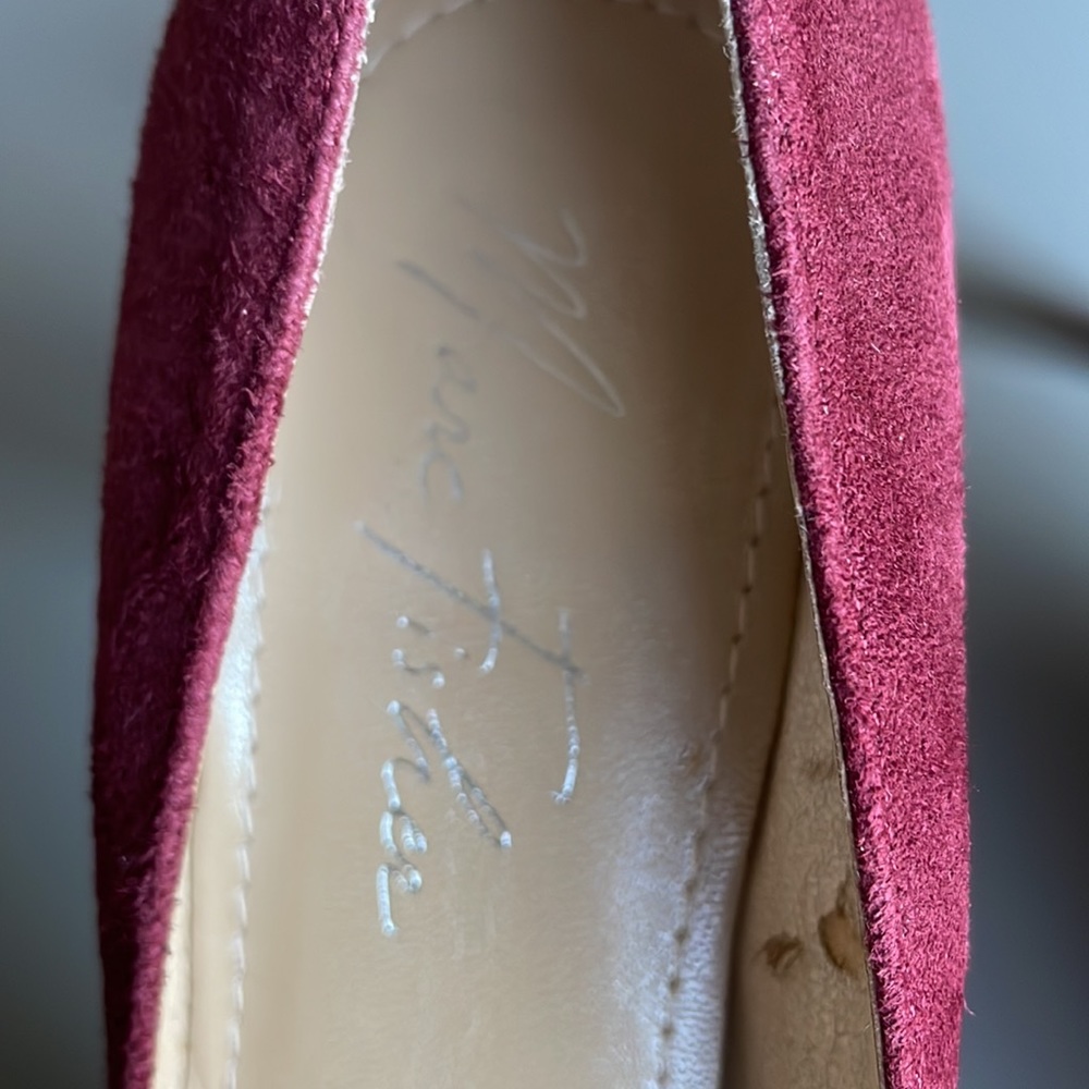 Marc Fischer Sydney Burgundy Heels Size 6M - Picture 4 of 11